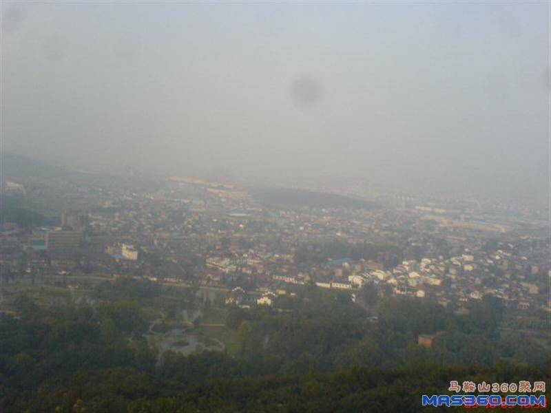 也是手机拍的，马鞍山市中心的全景啊！！